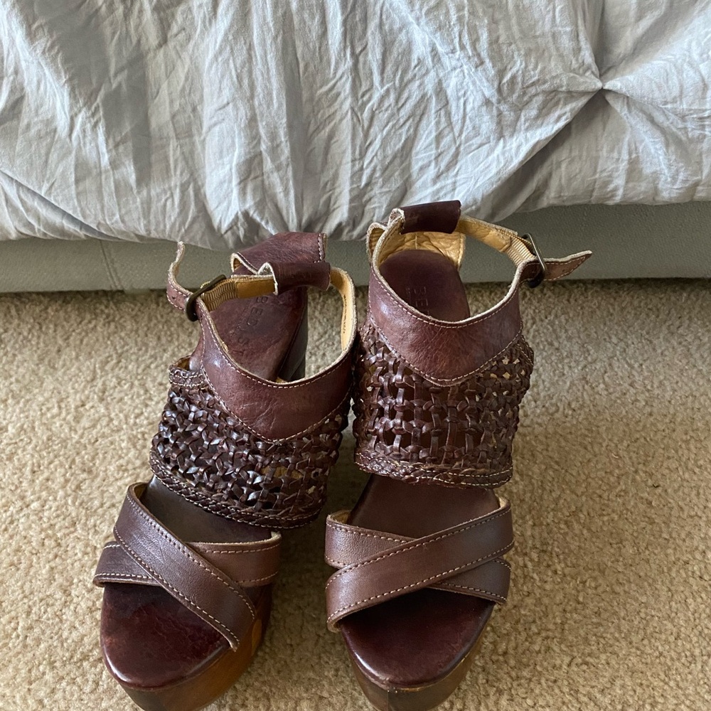 Bed Stu Petra Rustic Wedge Sandal
